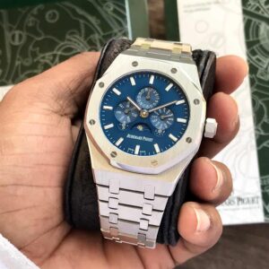Bixo Silver Blue Dial Automatic Mens Watch