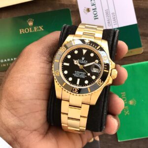 Branded Full Gold & Black Dial Master Quality Men’s Watch