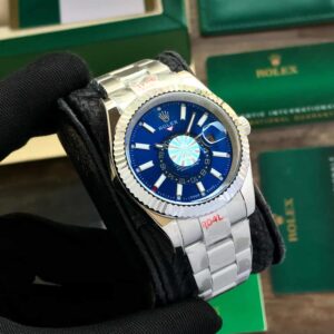 Branded Blue Dial Oyster Chain Belt Automatic Men’s Watch